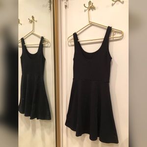 BLACK H&M SKATER DRESS